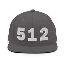 Load image into Gallery viewer, 512 Area Code Snapback Hat