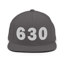 Load image into Gallery viewer, 630 Area Code Snapback Hat