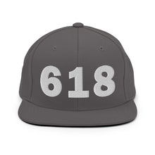 Load image into Gallery viewer, 618 Area Code Snapback Hat