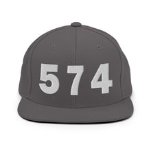 Load image into Gallery viewer, 574 Area Code Snapback Hat