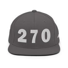 Load image into Gallery viewer, 270 Area Code Snapback Hat