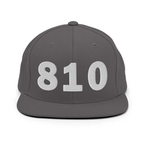 810 Area Code Snapback Hat