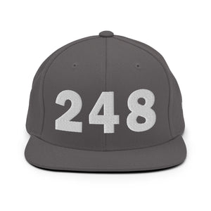 248 Area Code Snapback Hat