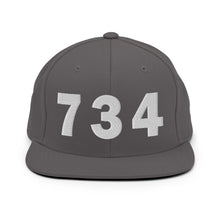 Load image into Gallery viewer, 734 Area Code Snapback Hat