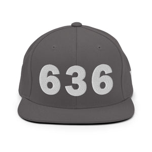 636 Area Code Snapback Hat