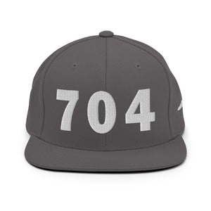 704 Area Code Snapback Hat