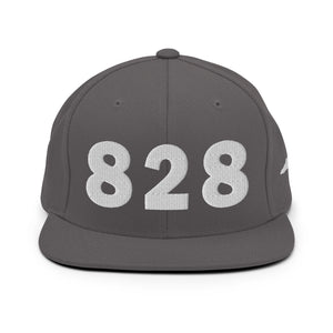 828 Area Code Snapback Hat