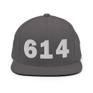 614 Area Code Snapback Hat