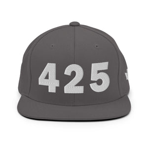 425 Area Code Snapback Hat