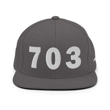 Load image into Gallery viewer, 703 Area Code Snapback Hat