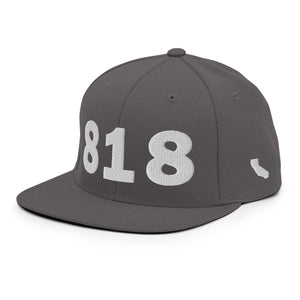 818 Area Code Snapback Hat