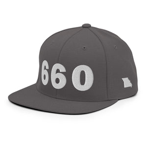 660 Area Code Snapback Hat