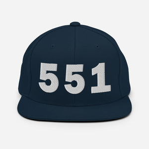 551 Area Code Snapback Hat