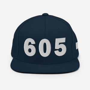 605 Area Code Snapback Hat