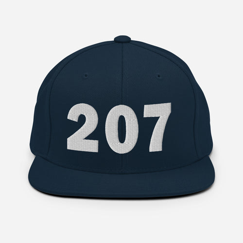 207 Area Code Snapback Hat