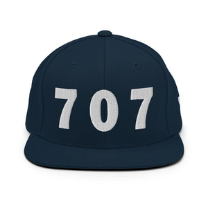 707 Area Code Snapback Hat