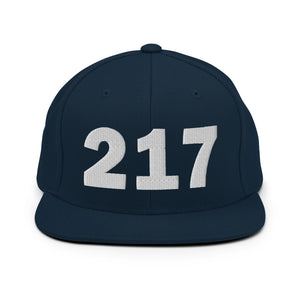 217 Area Code Snapback Hat