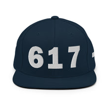 Load image into Gallery viewer, 617 Area Code Snapback Hat