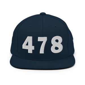 478 Area Code Snapback Hat