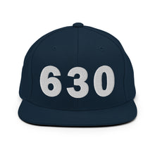 Load image into Gallery viewer, 630 Area Code Snapback Hat