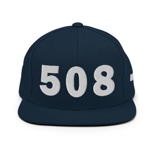 508 Area Code Snapback Hat