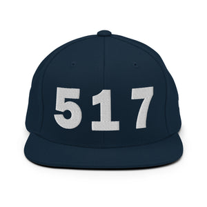 517 Area Code Snapback Hat