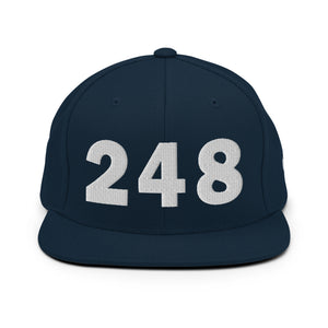 248 Area Code Snapback Hat