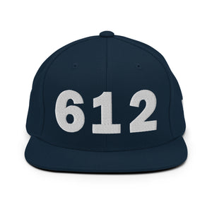 612 Area Code Snapback Hat