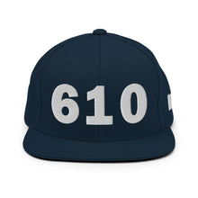 Load image into Gallery viewer, 610 Area Code Snapback Hat