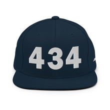 Load image into Gallery viewer, 434 Area Code Snapback Hat