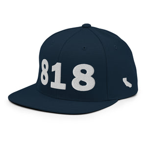 818 Area Code Snapback Hat