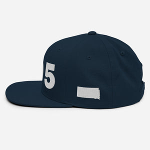 605 Area Code Snapback Hat