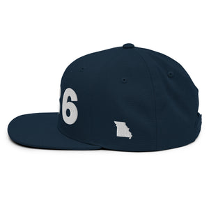 636 Area Code Snapback Hat