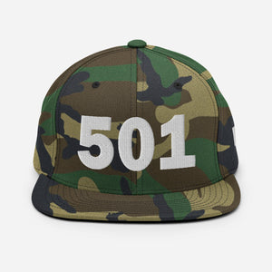 501 Area Code Snapback Hat