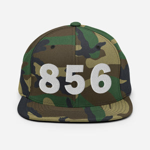 856 Area Code Snapback Hat