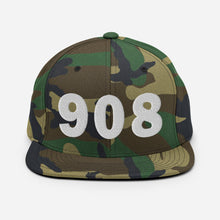 Load image into Gallery viewer, 908 Area Code Snapback Hat