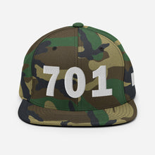 Load image into Gallery viewer, 701 Area Code Snapback Hat