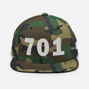 701 Area Code Snapback Hat