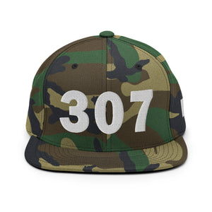 307 Area Code Snapback Hat