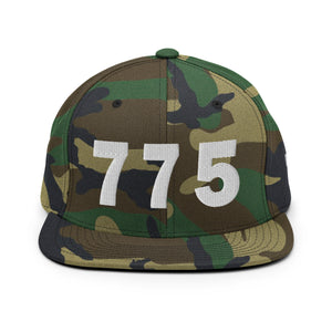 775 Area Code Snapback Hat