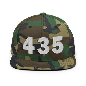 435 Area Code Snapback Hat