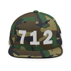 712 Area Code Snapback Hat