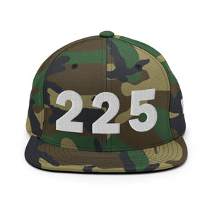 225 Area Code Snapback Hat