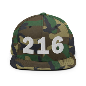 216 Area Code Snapback Hat