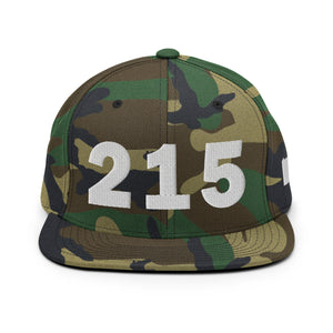 215 Area Code Snapback Hat