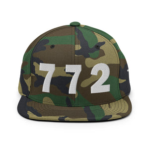 772 Area Code Snapback Hat