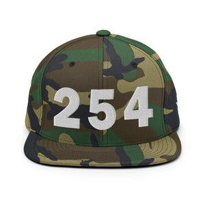 254 Area Code Snapback Hat