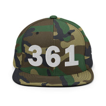 Load image into Gallery viewer, 361 Area Code Snapback Hat