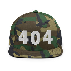 404 Area Code Snapback Hat