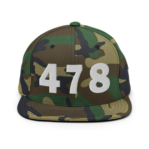 478 Area Code Snapback Hat